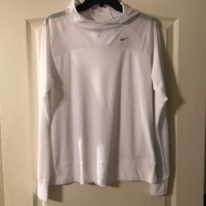White Nike Dri-Fit pullover